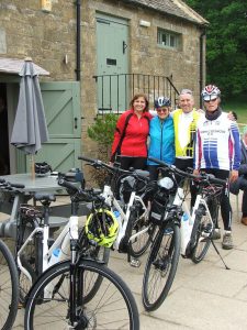 Surprise e-bike ride at Broadway Tower cafe