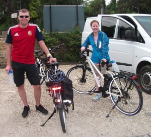 Andy and Elaine e-bike try out