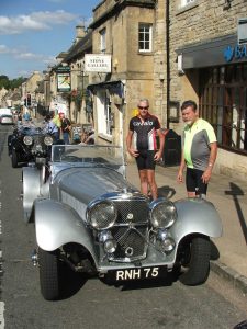 Vintage cars in Burford