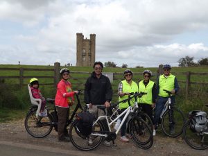E-bike tour with child seat