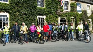 e-biking from Bibury