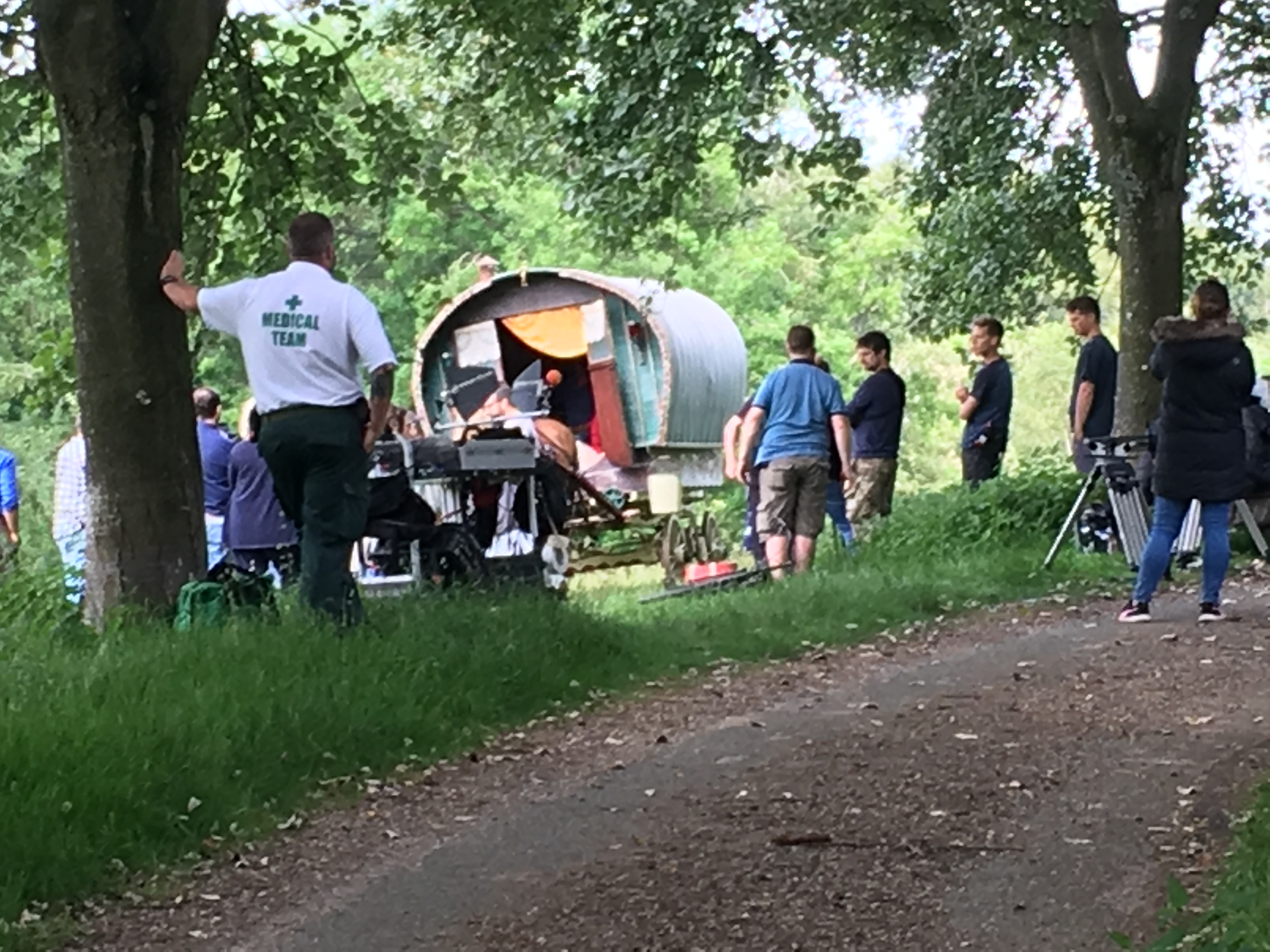 TV filming in the Cotseolds